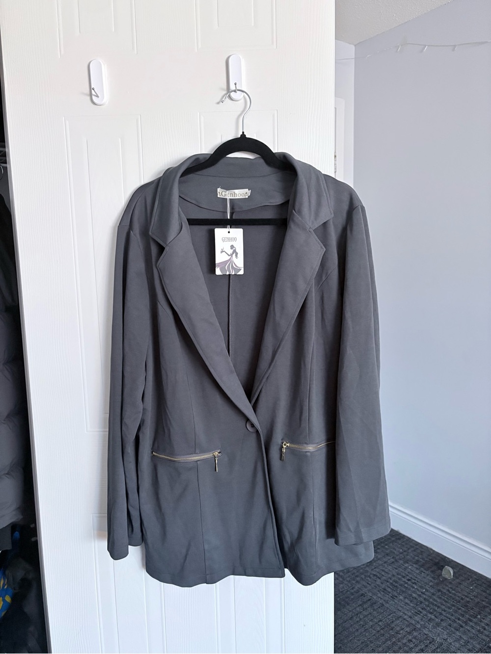 Gray Women's Blazer Jacket
